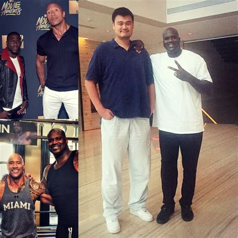 Hell, Ming even put Shaquille ONeal in his place but we reckon the biggest joke was on actor Kevin Hart in this one. . Yao ming shaq kevin hart